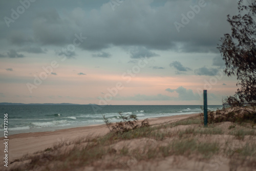 sunset on the beach