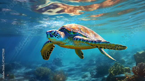 Green Sea Turtle © Gefer