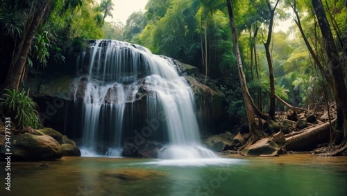 waterfall in jungle © Muhammad