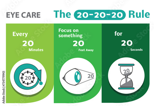 Eye Care concept. Editable Clip Art.