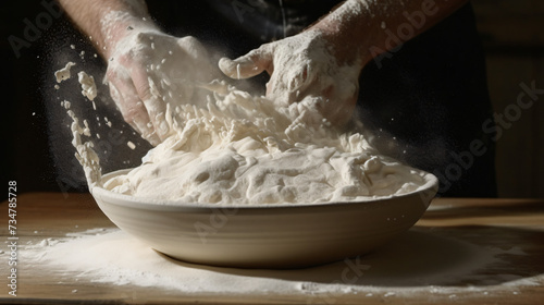 Flour pours
