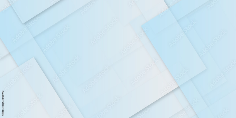 Fototapeta premium Abstract background with white and blue color triangle pattern texture design .square shape with soft shadows as pattern .space futuristic design concept .abstract triangle vector illustration .