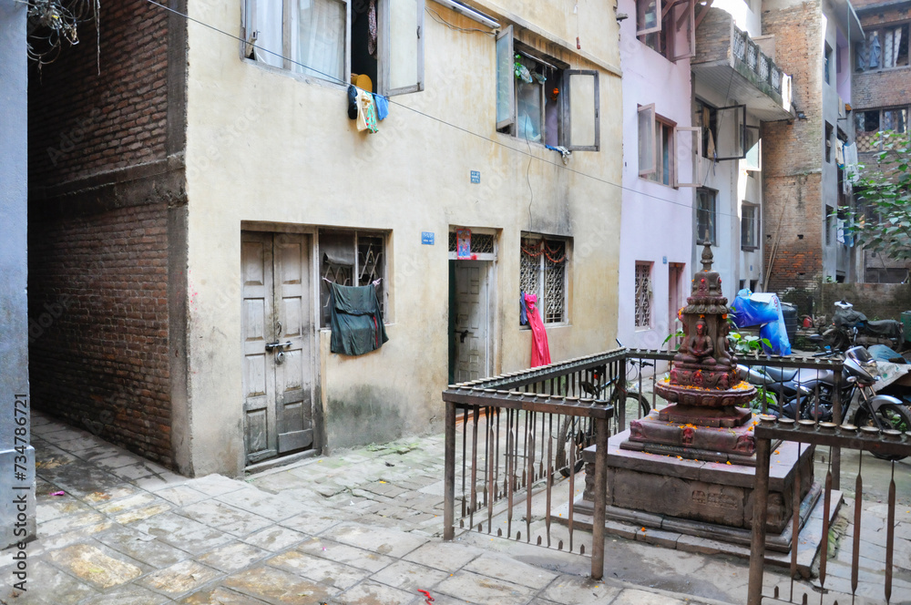 Obraz premium street in the town