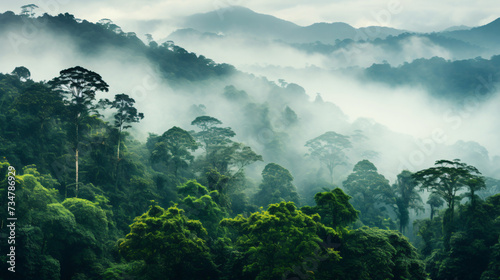 Panorama of the rainforest tree © Cedar