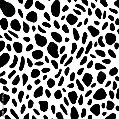 Leopard Animal texture Seamless Vector Pattern Illustration. Leopard Skin Vector Pattern.