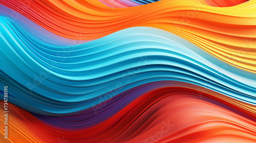 Flowing wave multilayer background