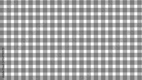 Black and white plaid fabric texture background