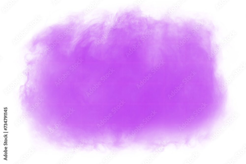 purple smoke effect for decoration and covering on the transparent background