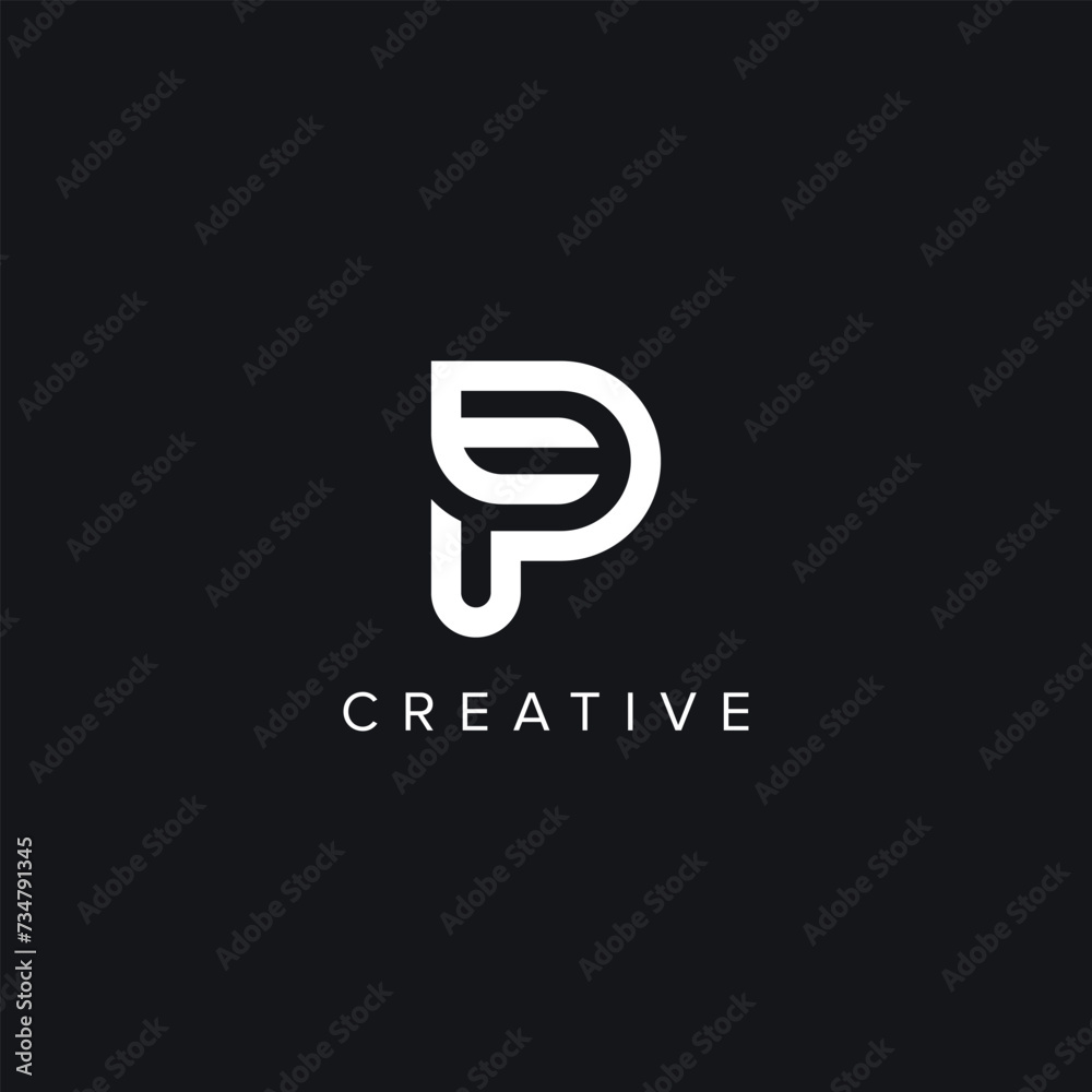 Alphabet Letters EP PE Creative Logo Initial Based Monogram Icon Vector. Alphabet Letters EP PE Creative Logo Initial Based Monogram Icon Vector.