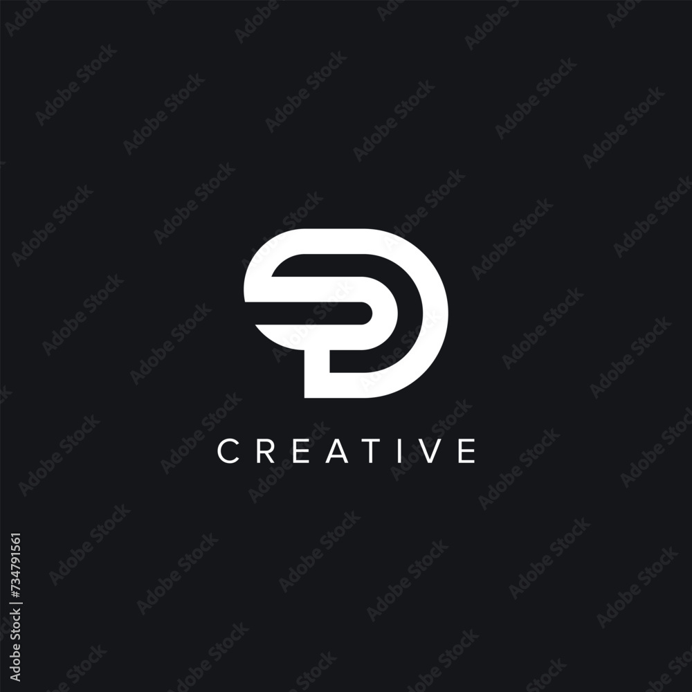 Alphabet Letters SD DS Creative Logo Initial Based Monogram Icon Vector. Alphabet Letters SD DS Creative Logo Initial Based Monogram Icon Vector.