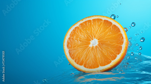 Fresh orange slice