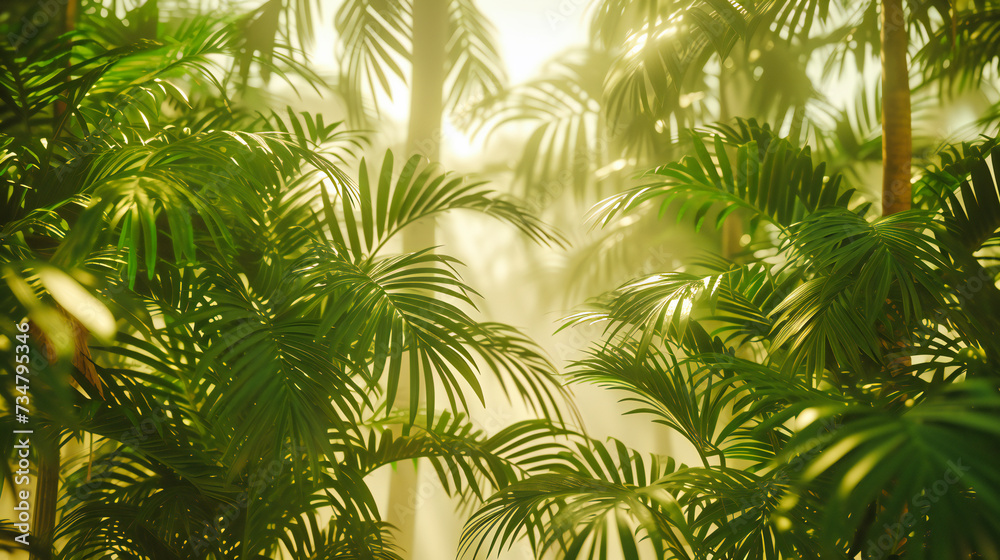 A vibrant tapestry of green, where the lushness of tropical leaves weaves a story of growth and vitality, encapsulating the essence of the jungles heart A vibrant tapestry of green, where the lushness of tropical leaves weaves a story of growth and vitality, encapsulating the essence of the jungles heart