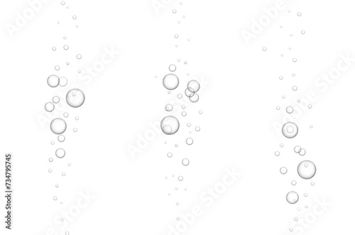 Streaming air bubbles