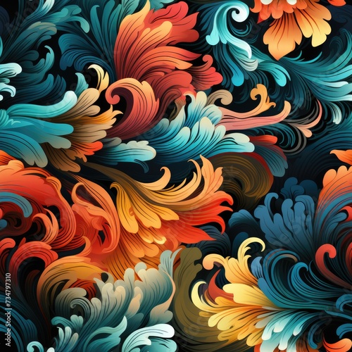 Exquisite Indonesian Batik Seamless Pattern