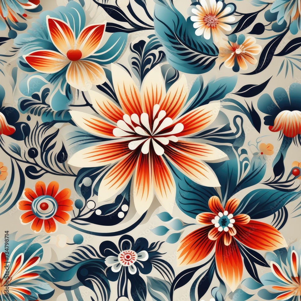 Authentic Indonesian Batik Seamless Pattern Authentic Indonesian Batik Seamless Pattern