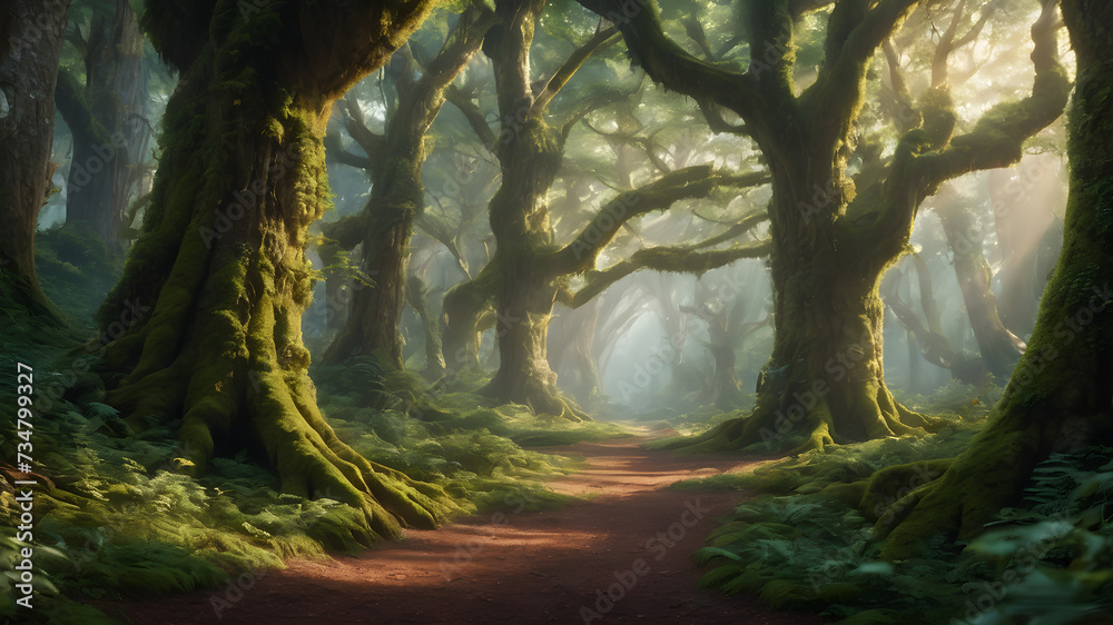 Fototapeta premium morning in the forest