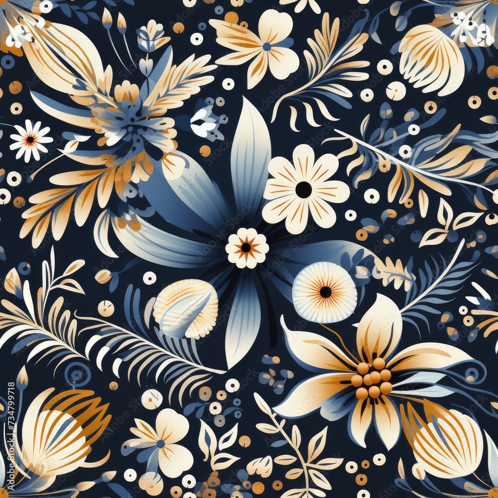 Traditional Indonesian Batik Seamless Pattern Traditional Indonesian Batik Seamless Pattern