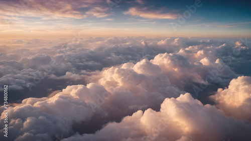 sunrise over the clouds