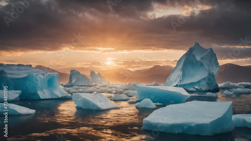 iceberg in polar regions © Chessada