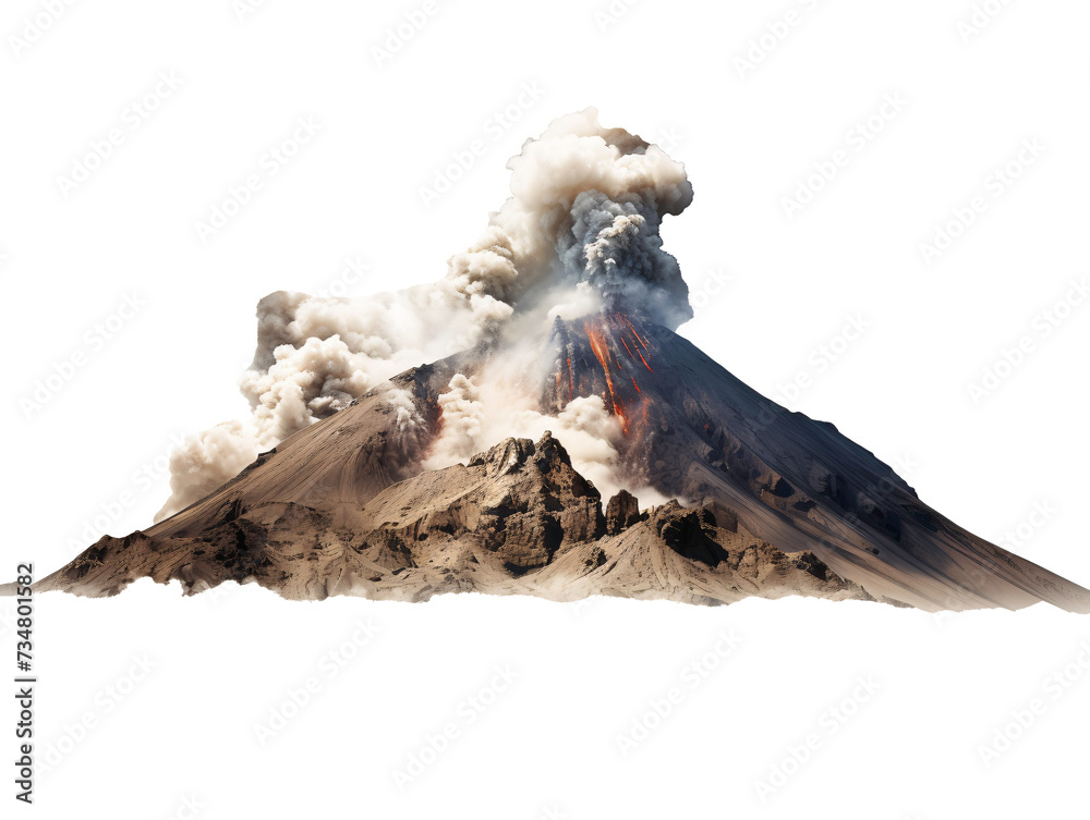 a mountain with smoke and ash a mountain with smoke and ash