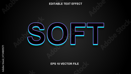 soft smooth editable text effect. smooth text effect style 3d, headline, font, customizable, bold, typography, premium, marketing 