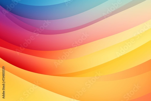 Bright and colorful abstract wavy background design.