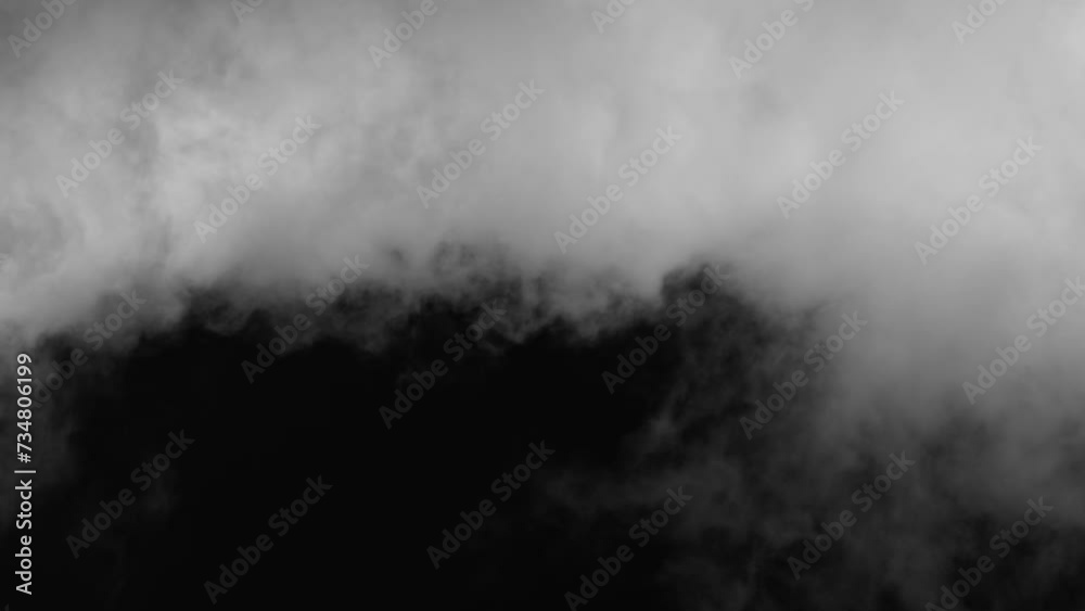 Moving Clouds on black Background, Drag and Drop on Your Timeline, to apply a smoke or cloud effect to a video, Nature, Landscape, View scene. White cloud moves and changes shape on black background Moving Clouds on black Background, Drag and Drop on Your Timeline, to apply a smoke or cloud effect to a video, Nature, Landscape, View scene. White cloud moves and changes shape on black background