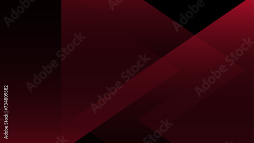 black abstract  polygon  elegant background  red abstract  premium background  red blank product background science  futuristic  energy technology concept. Digital image of light rays 