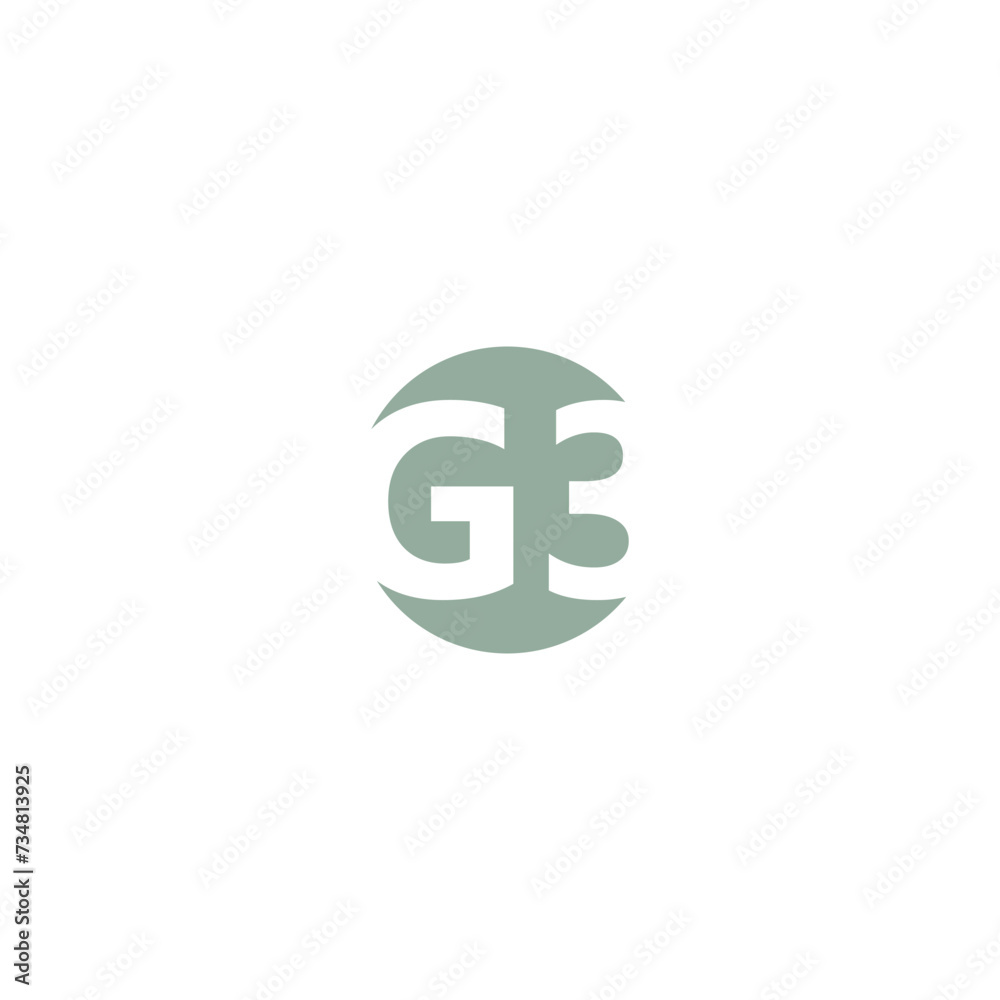 Letter G3 initials logo design isolated on white background Letter G3 initials logo design isolated on white background
