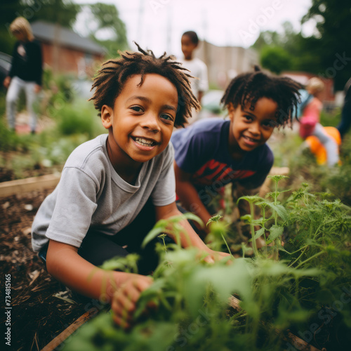 Nature's Apprentices: Kids Tending to Growth and Friendship in the Community Garden Oasis