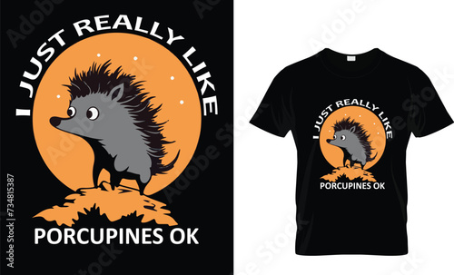 porcupines t shirt design