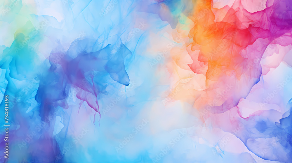 Colorful vibrant Abstract Watercolor Background