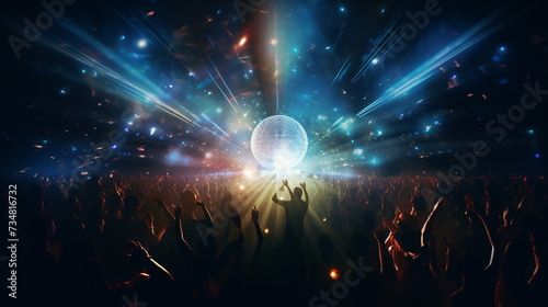 Abstract background disco nightclub