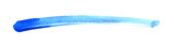 Pinselstreifen in blau - Linie gemalt mit einem Pinsel