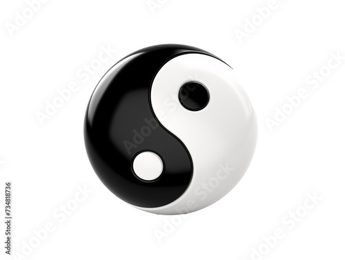 a black and white yin yang symbol