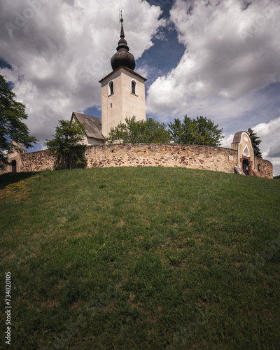 Medieval church in Balatona...