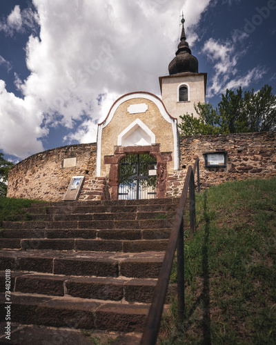 Medieval church in Balatona...