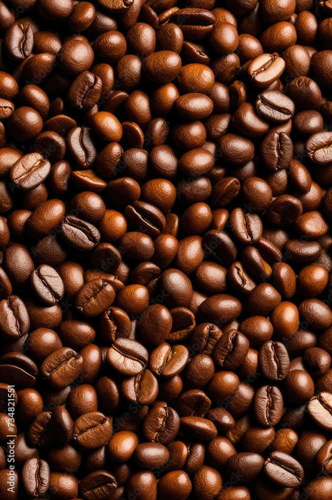 Close-up of Roasted Coffee Beans Close-up of Roasted Coffee Beans