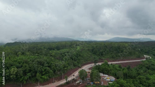 Highway Chronicles: Aerial Vista of Endless Journeys.