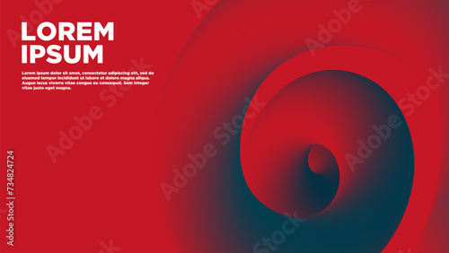 Abstract background with red and blue 3d elements. Background for advertisements, website, etc.