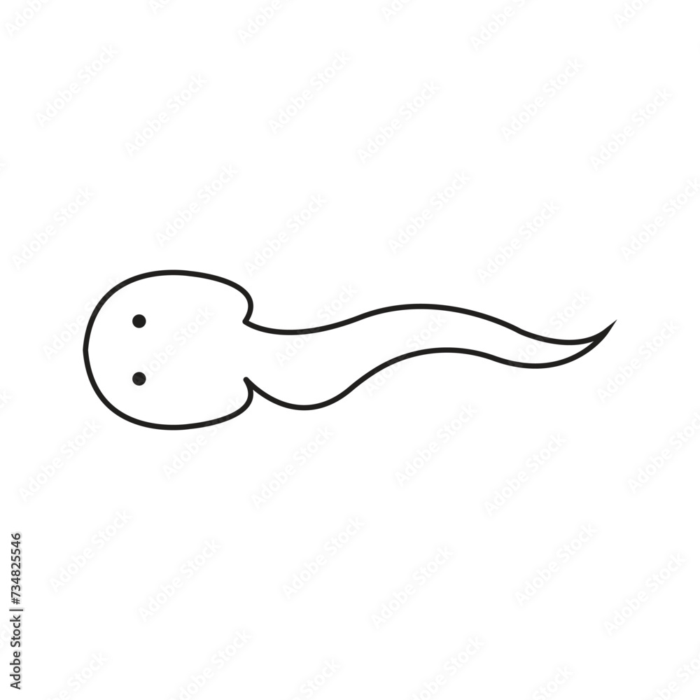 tadpole icon vector tadpole icon vector