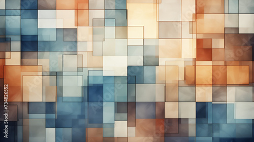 Composición cuadrados fusión, fondo texturizado photo
