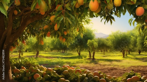plantation mango farm photo