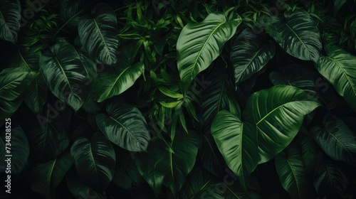Premium Leafy Green Seamless Design photo