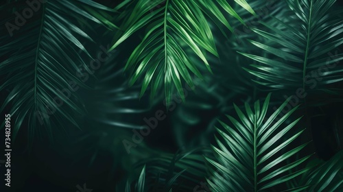 Stylish Dark Green Foliage Repeat © Classy designs