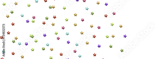 Dazzling Delight: Witness the Brilliance of a 3D Colorful Stars Downpour