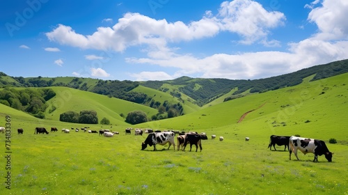 pasture cows eating © PikePicture