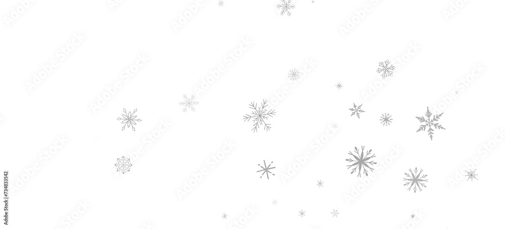 Snowflake Ballet: Exquisite 3D Illustration of Descending Festive Snowflakes in Motion Snowflake Ballet: Exquisite 3D Illustration of Descending Festive Snowflakes in Motion