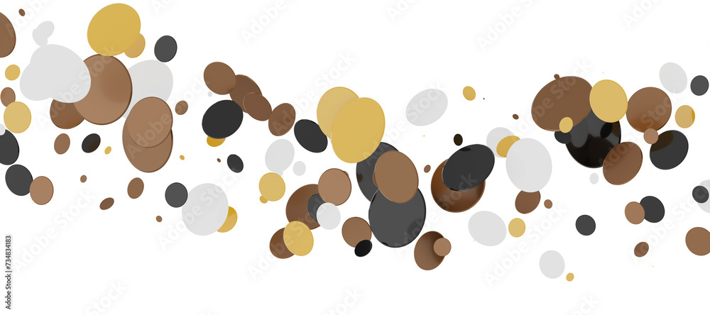 Fototapeta premium silver confetti explosion festive background