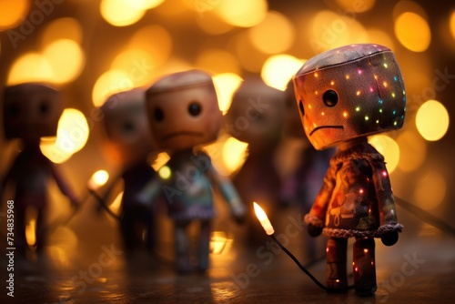 Wallpaper Mural Voodoo Doll Bokeh: Voodoo dolls surrounded. Torontodigital.ca